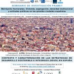Seminario de Investigación FRAMET: Contexto y caracterización de las Estrategias de Desarrollo Sostenible Integrado (EDUSI) en España.
