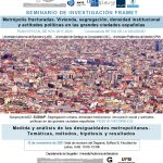 Seminario de Investigación FRAMET: Medida y análisis de las desigualdades metropolitanas. Temática, métodos, hipótesis y resultados